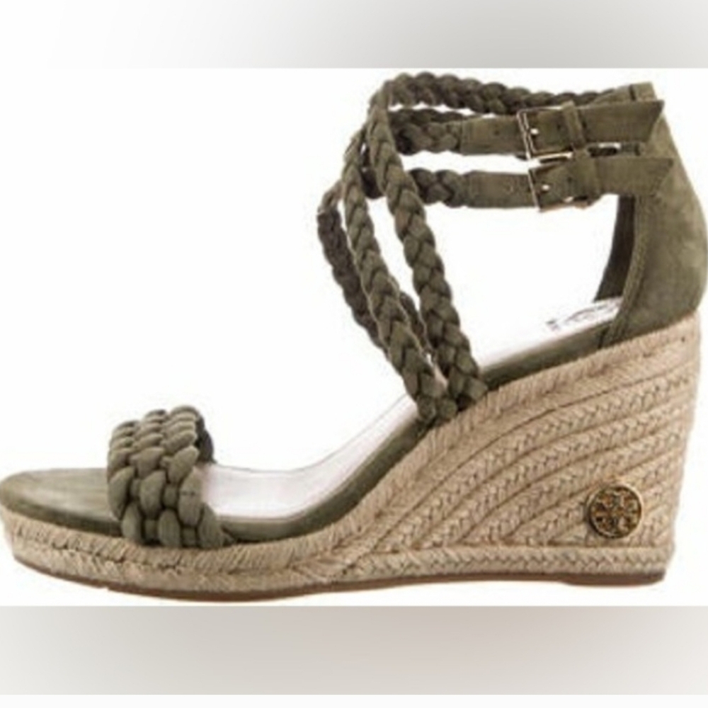 Tory Burch Green Suede Espidrilles - Picture 14 of 14